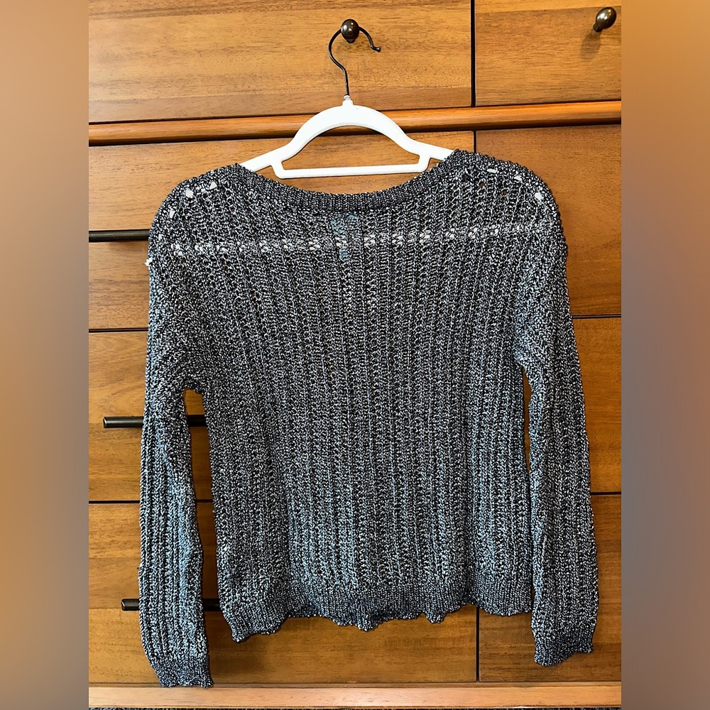Women’s knit see through sweater